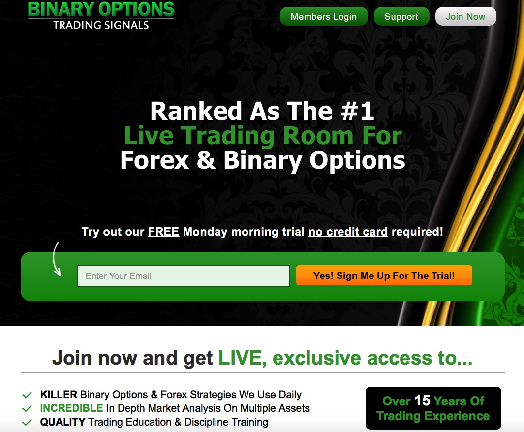 Binary options trading scams