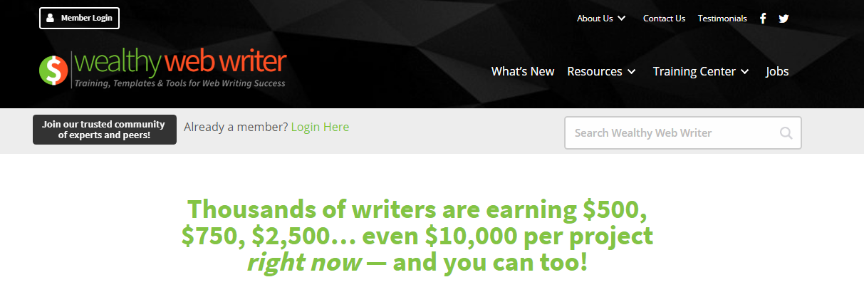 Is Wealthy Web Writer A Scam Pay Before You Earn Internet Scams Report