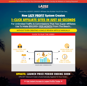 Lazee Profitz Review - Your Automatic Review Site Builder or A Scam?