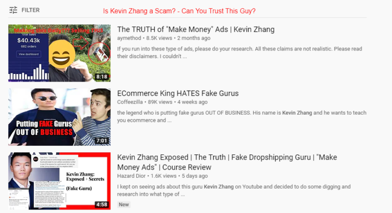 Is Kevin Zhang a Scam? - Can You Trust This Guy?